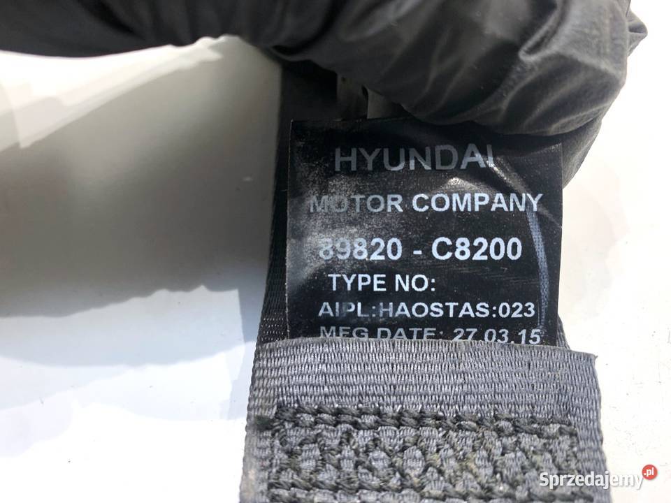 PAS BEZPIECZEŃSTWA PRAWY TYŁ HYUNDAI i20 II