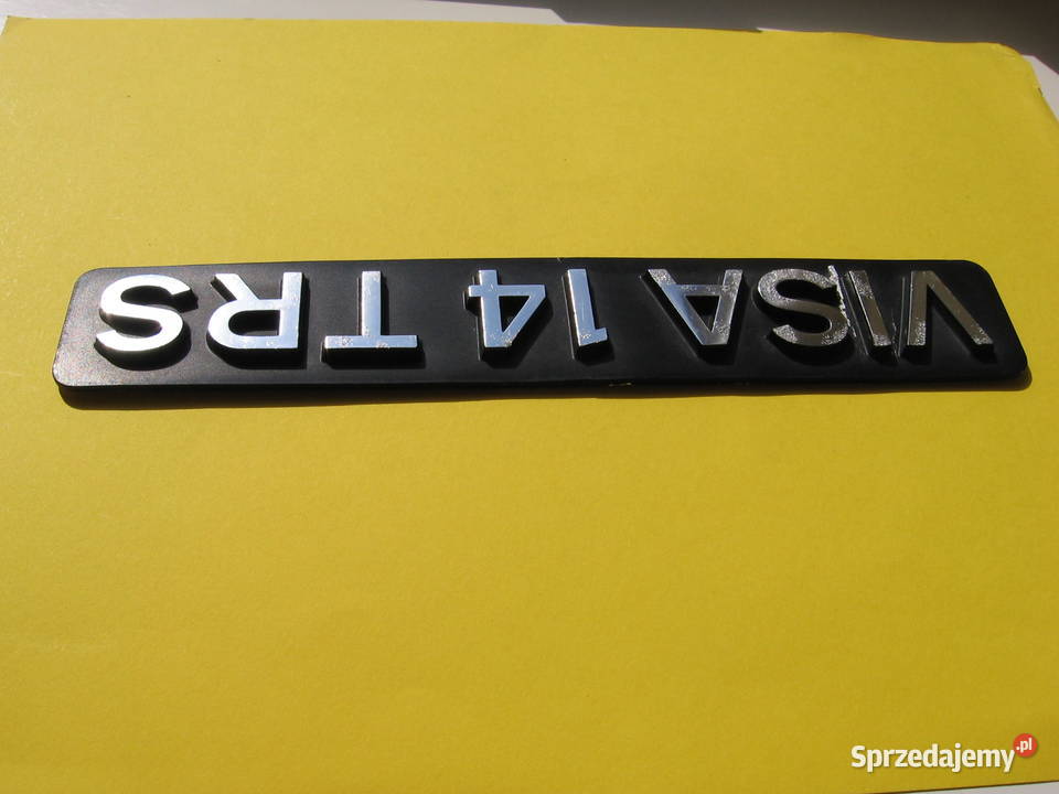 Citroen VISA14 TRS stary emblemat znaczek napis Emblematy Przemyśl