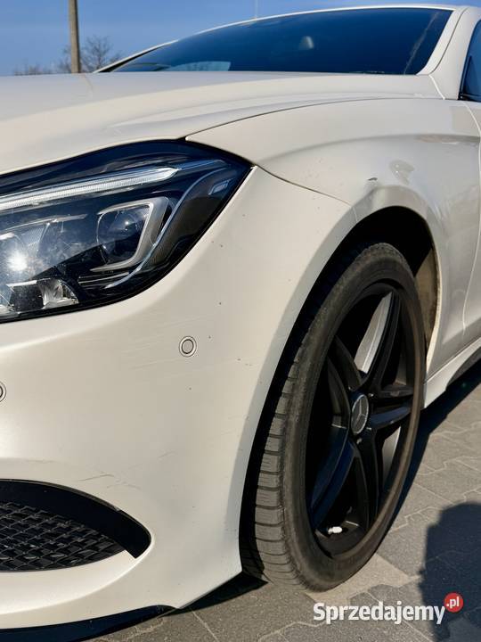 Mercedes Cls AmG 4x4 Biała Perła Sam Parkuje uszkodzony Poznań