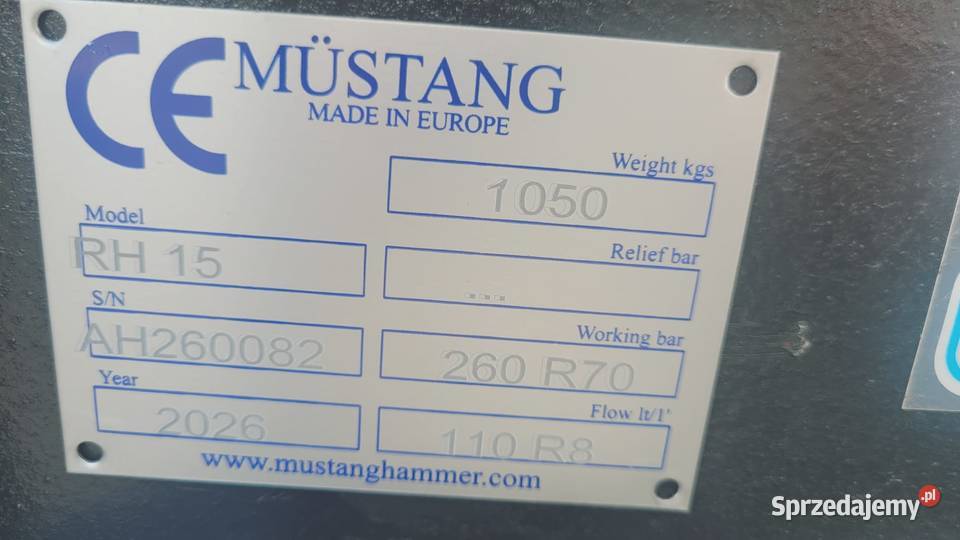Szczęka wyburzeniowa HAMMER MUSTANG RH 15 gryzak Zaklików sprzedam