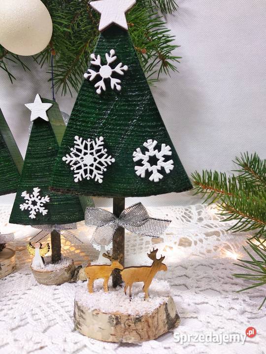 Zielone dekoracyjne choineczki Wrocław