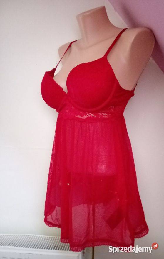 Bielizna damska nocna M czerwony Moda i Styl Góra