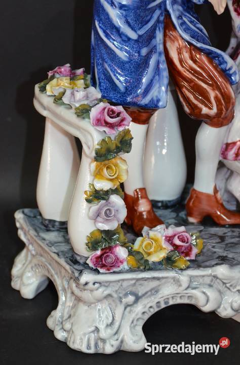 Rocerm porcelana grupa figuralna Idylla kolor i wielkopolskie Środa Wielkopolska