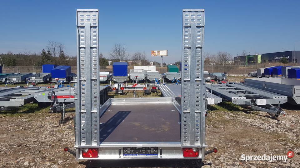 Przyczepa pod minikoparkę laweta 3500DMC BORO Rok produkcji 2021 Piła sprzedam