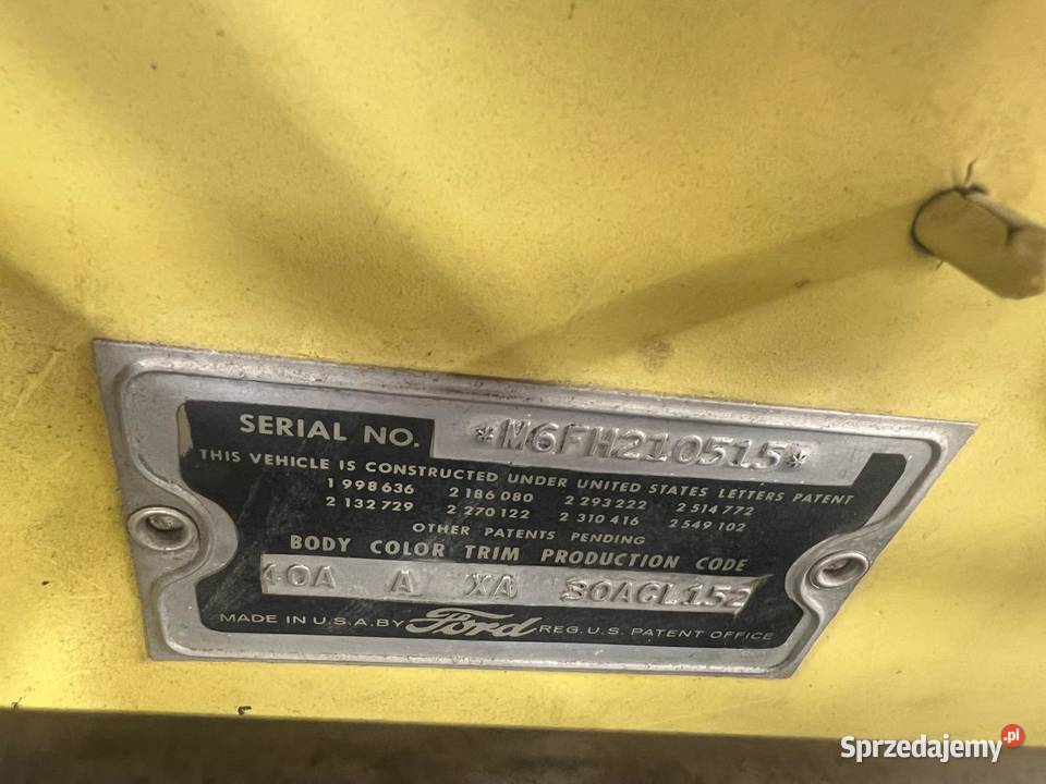 Ford Thunderbird 1956 V8 48 Automat Klasyk Józefów