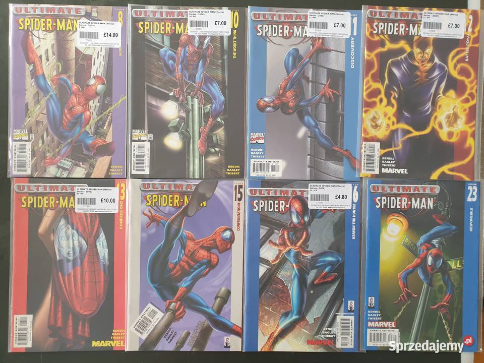 Ultimate SpiderMan kolekcja 49 komiksów Marvel Gdynia sprzedam