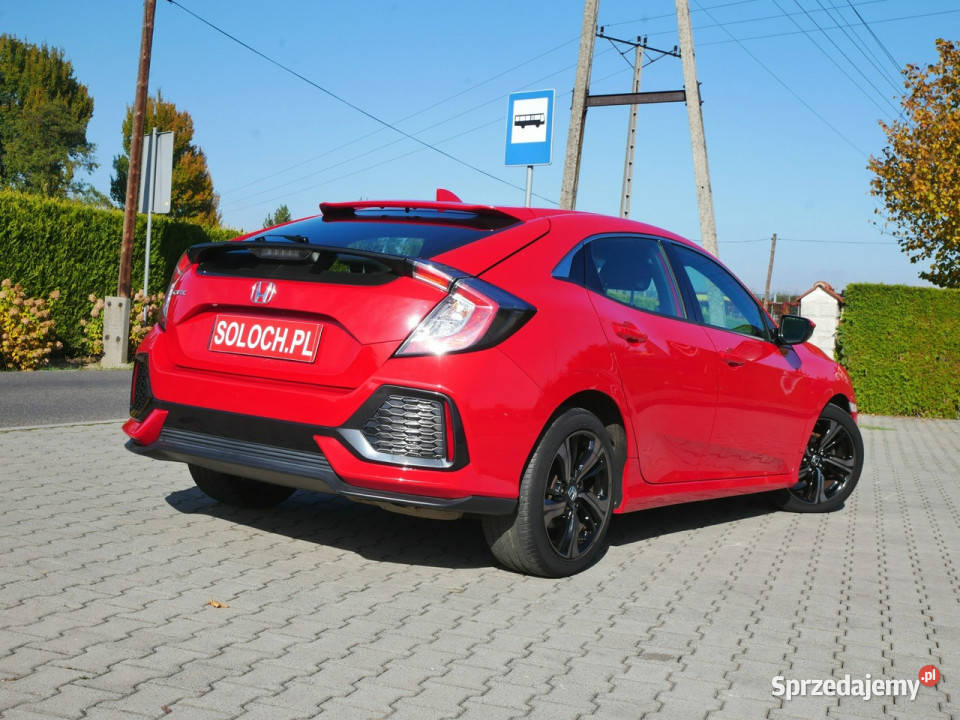 Honda Civic 10 iVTEC Turbo 126 Eu6 Tempomat ACC ASR (kontrola trakcji) Goczałkowice-Zdrój
