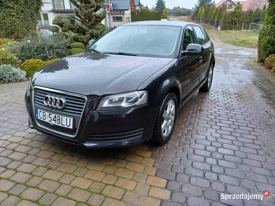Audi A3 Sportback zadbany stan 8P 20032012 czarny kujawsko-pomorskie Łochowo