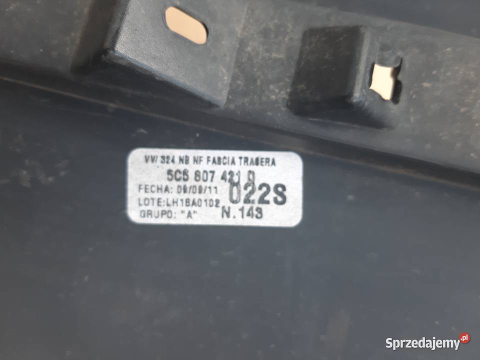 VW BEETLE ZDERZAK TYŁ TYLNY 5C5807421D Trzciel