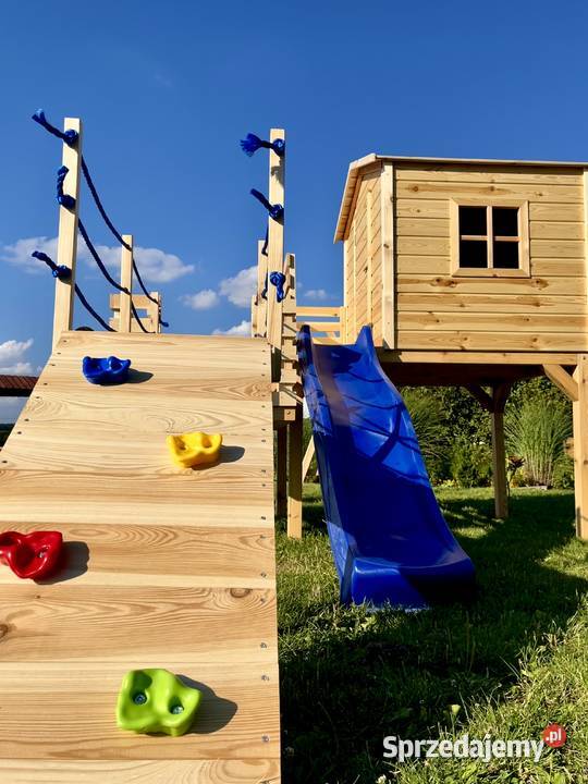 Domek dzieci plac zabaw Dwupoziomowy DODATKI W