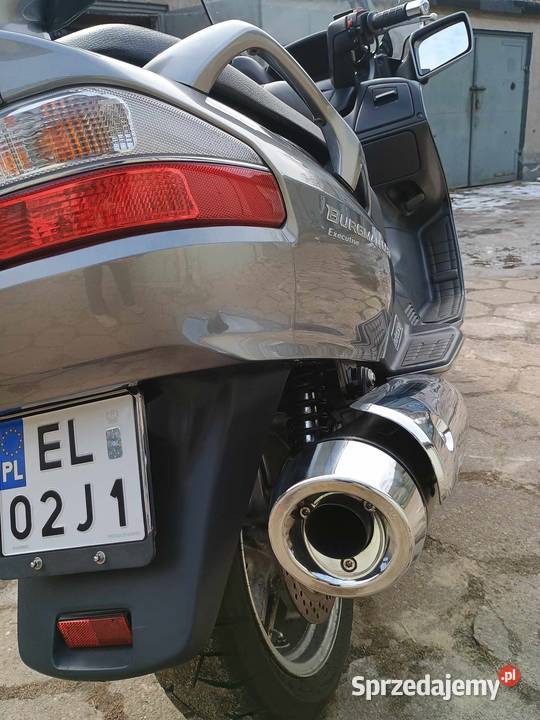 Suzuki Burgman 650 świeże foty Suzuki Łódź