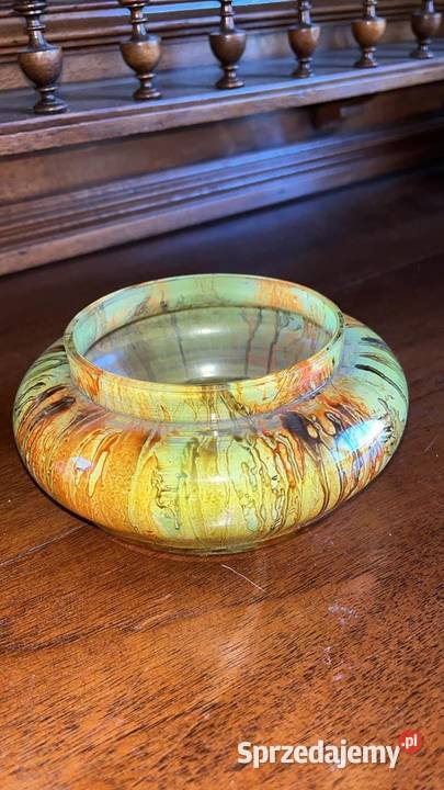 Wazon Szkło Nie znam tej fabryki szkła pomorskie