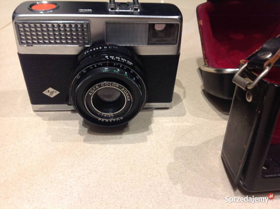 Stary Aparat fotograficzny AGFA skórzane etui Pozostałe Nowa Sól