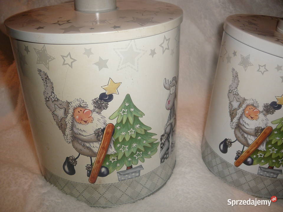 duża puszka metal z Mikołajem 2 dolnośląskie Wrocław sprzedam