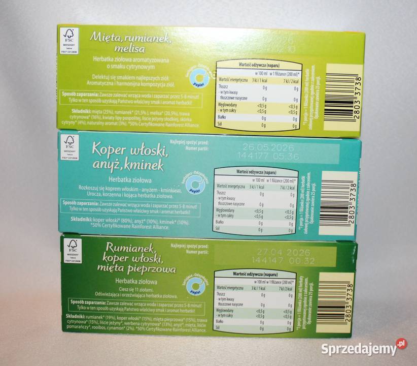 Westminster herbata ziołowa 25t rumianek koper Stare Miasto sprzedam