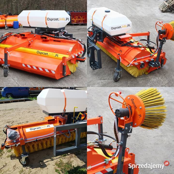 Zamiatarka hydrauliczna z koszem i zraszaniem do nieuszkodzony