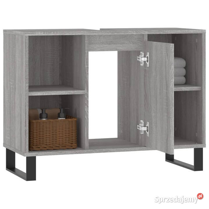 Szafka łazienkowa szary dąb sonoma 80x33x60 Łazienkowe mazowieckie