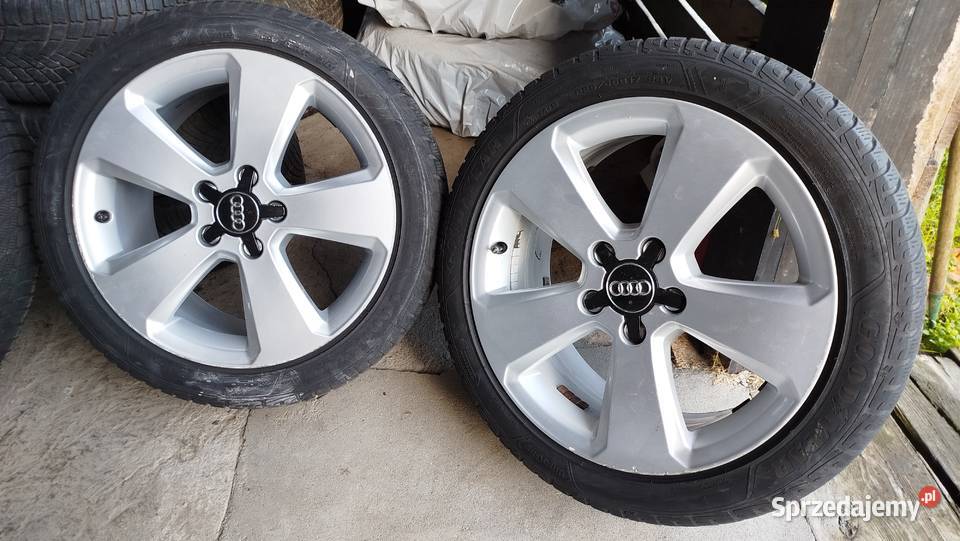 Alufelgi Audi z oponami GOODYEAR 22545 R17 Bytów sprzedam