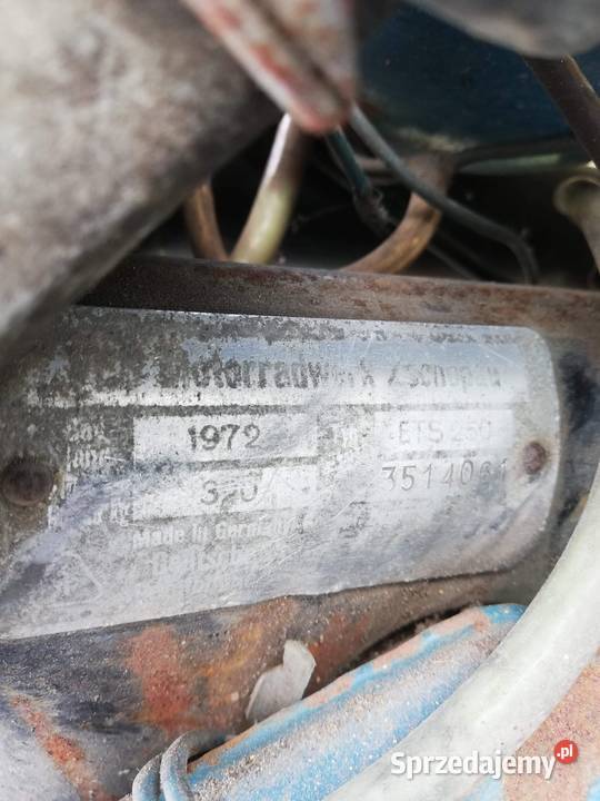 mz ets 250 1972r z papierami części kujawsko-pomorskie Kowalewo Pomorskie