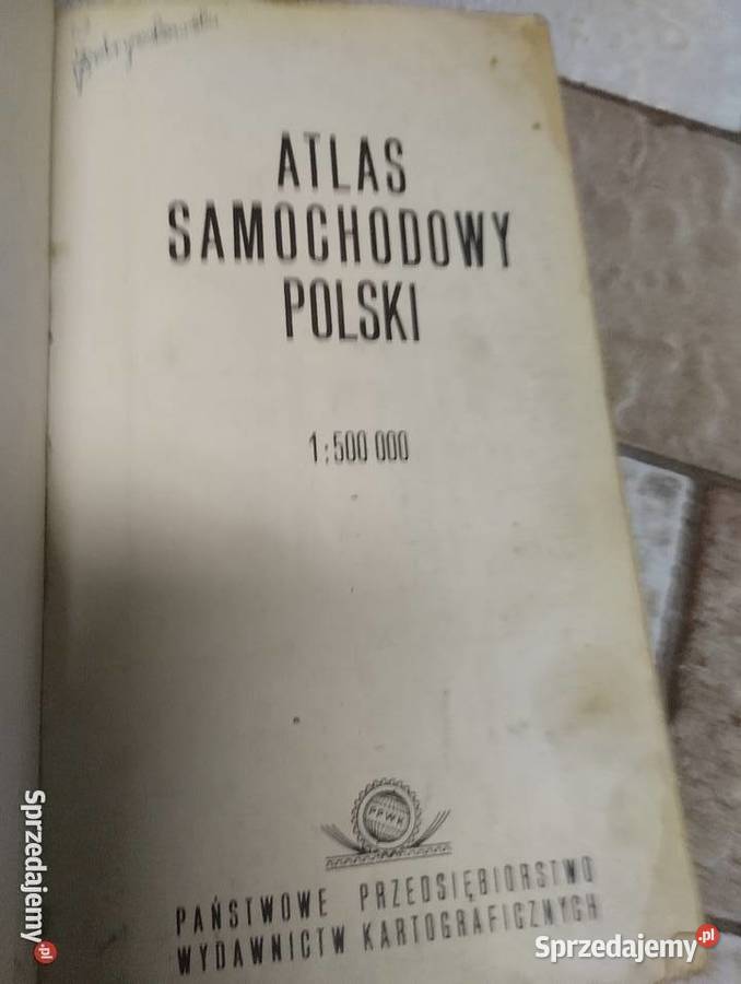 Stary atlas samochodowy Polski p świętokrzyskie Ostrowiec Świętokrzyski