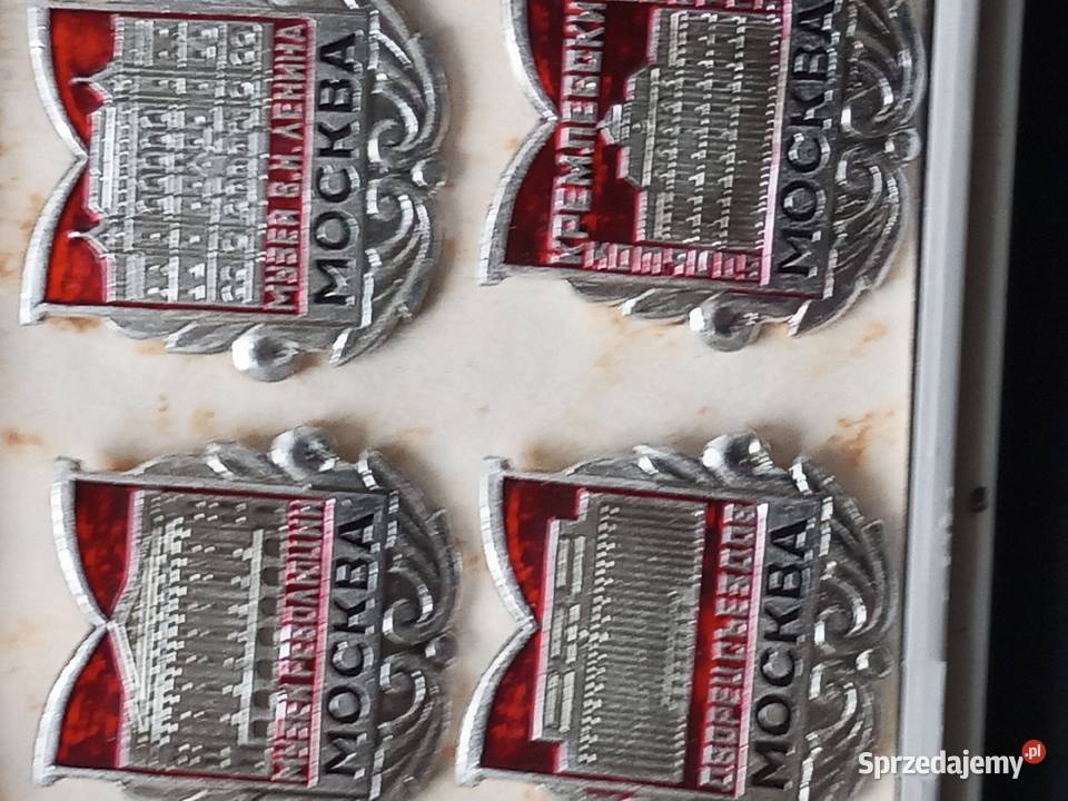 Przypinki MOSKWA z okresu CCCP zachodniopomorskie Szczecinek