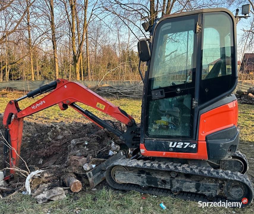 Minikoparka 27 T KUBOTA U274 Koparki Wadowice
