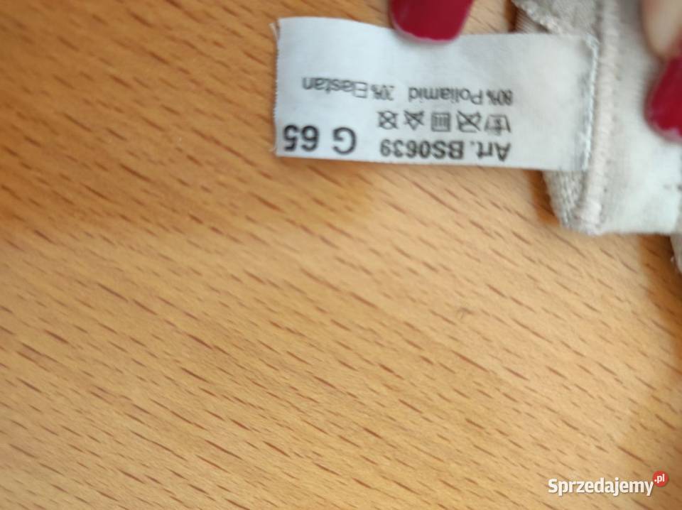 biustonosz stanik nude cielisty perłowy beżowy