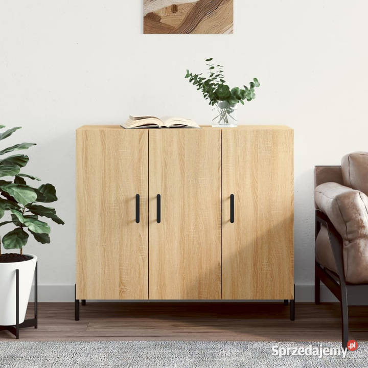 Szafka dąb sonoma 90x34x80 materiał