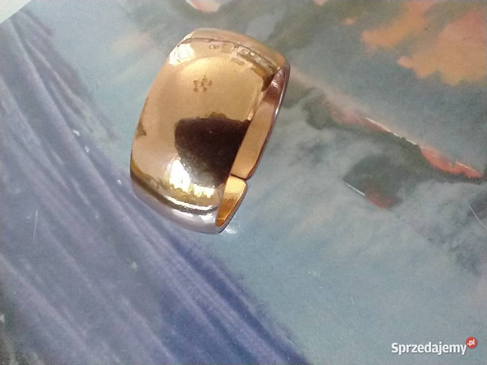 Klasyczna obrączka pierścionek czysta miedź Rękodzieło Łódź