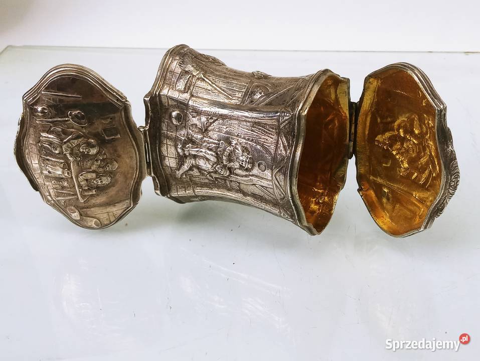 Hanau Tabakierka Srebro 800 Tabakierka Nowa Sól