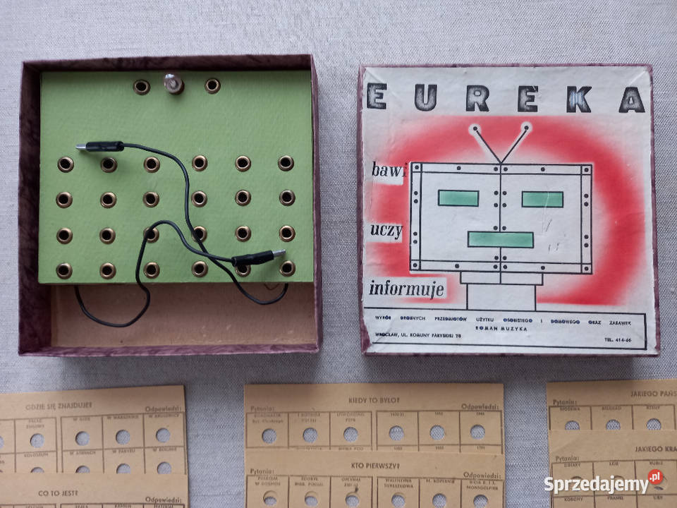 Retro gra EUREKA bawi uczy informuje z PRLu Tomaszów Lubelski sprzedam