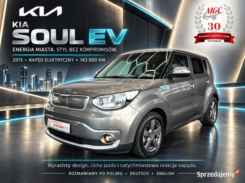 Kia Soul KIA eSOUL ELEKTRYCZNY BEZWYPADKOWY Łaziska Górne