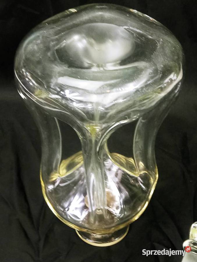 Klepsydra Srebro Szterling szkło Karafka Dania Nowa Sól