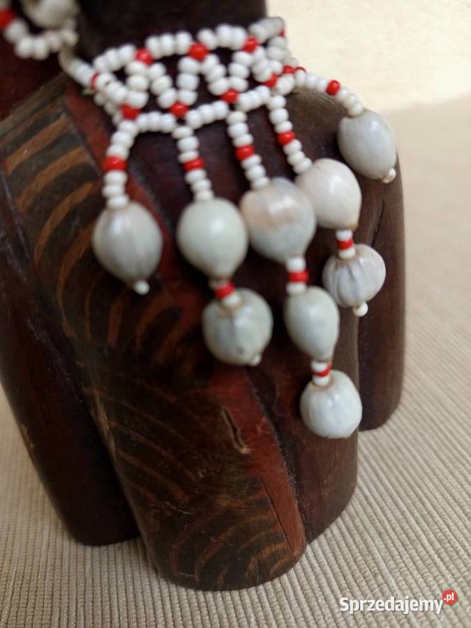 Afrykańska drewniana figurka rzeźba Popiersie Rękodzieło Warszawa