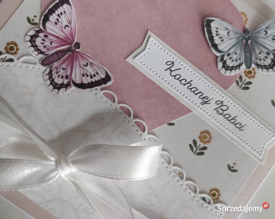 Kartka ręcznie robiona na Dzień Babci łódzkie Łódź sprzedam