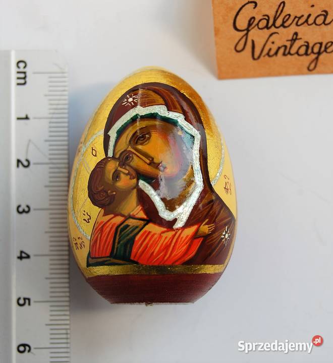 Jajko rosyjskie pisanka ikona Matka Boża Dom i Ogród lubelskie Lublin