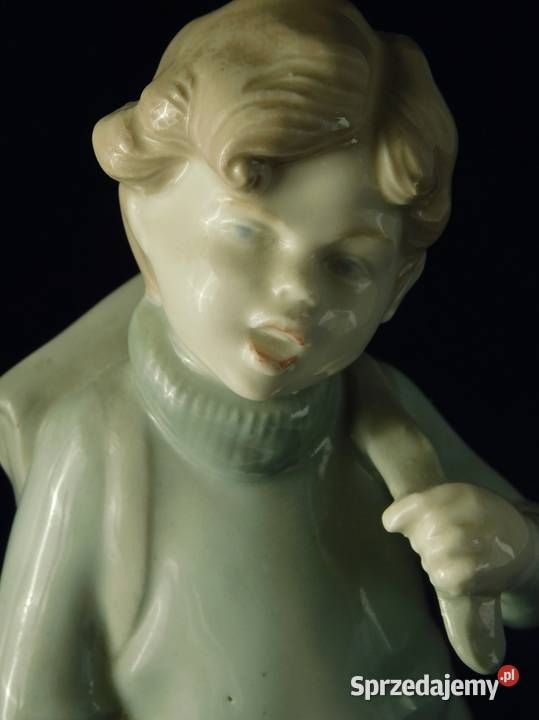 Figurka chłopca z plecakiem Grafenthal 596 Fiaf Porcelana i szkło Szczecin