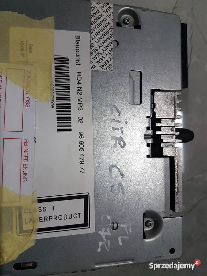 CITROEN C5 RADIO CD MP3 RD4 N2 BLAUPUNKT Turek