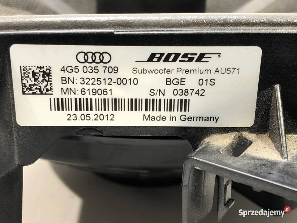SUBWOOFER AUDI A6 C7 4G5035709 SedanLimuzyna sprzedam
