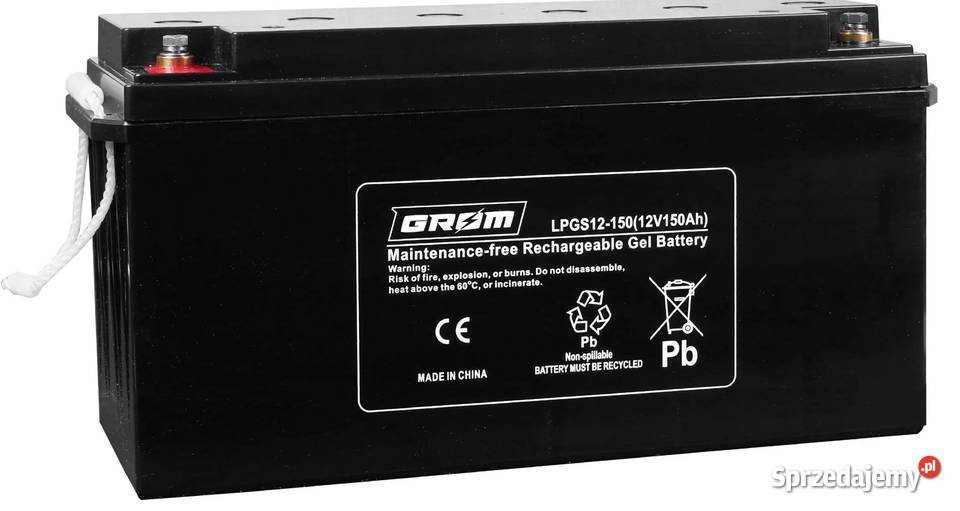 Akumulator żelowy 12V 150Ah GROM LPGS12150 Częstochowa sprzedam