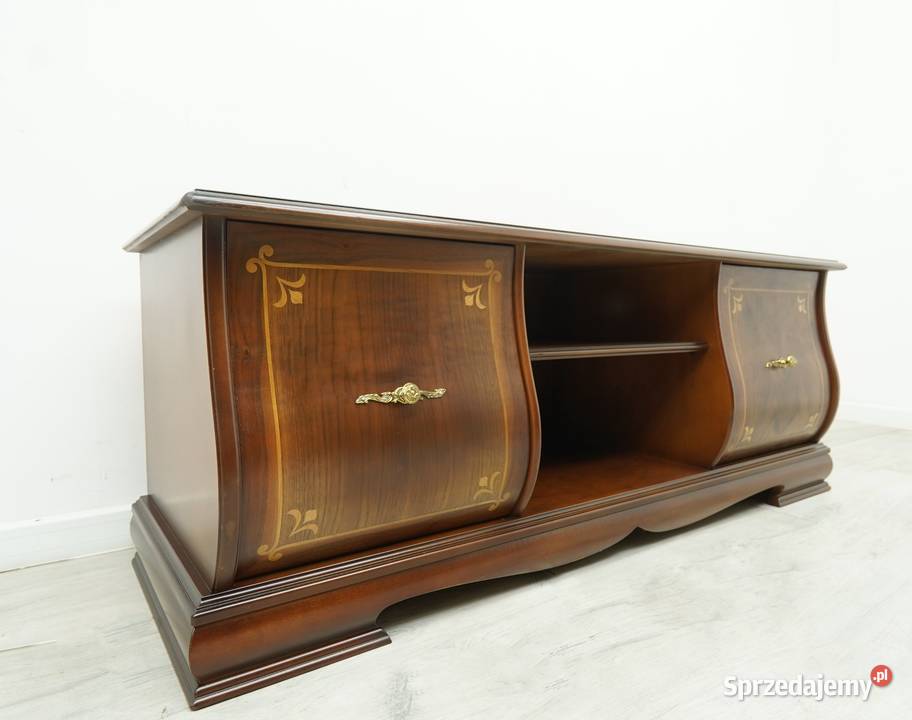 Stylowa komoda zdobiona intarsją renowacji Jerka sprzedam
