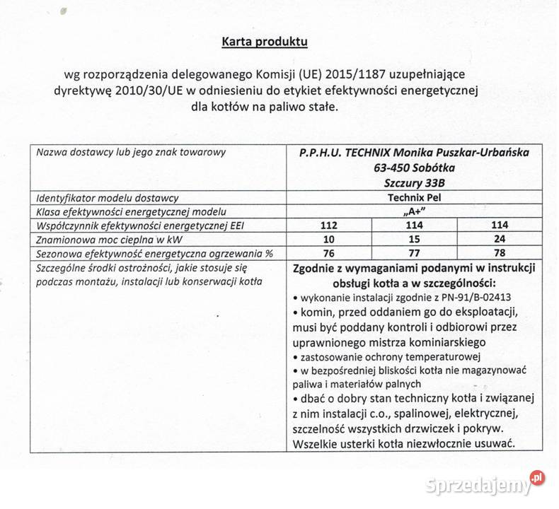 Kocioł 24kW 200m2 Podajnik żeliwny 5 klasa ekogroszek Świdnik