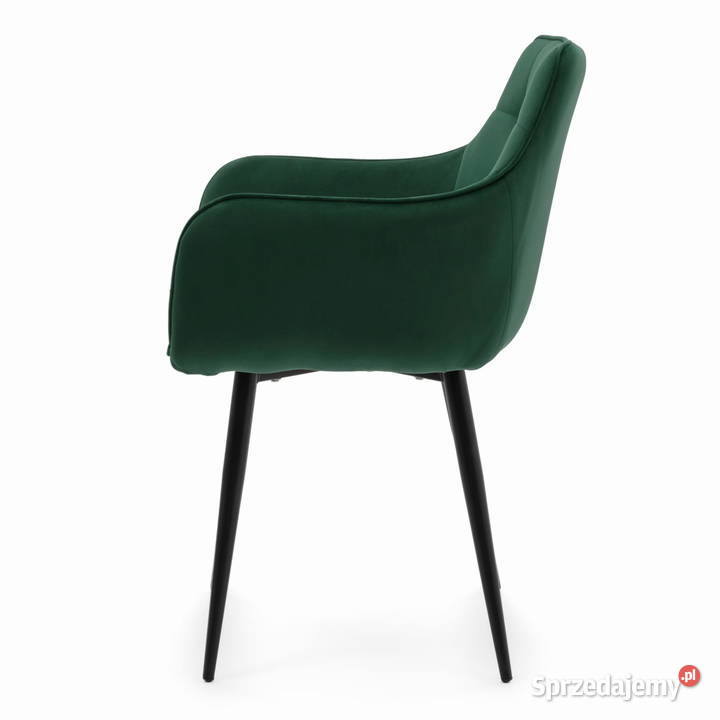 Krzesło Tapicerowane Quattro Butelkowa Zieleń 58cm