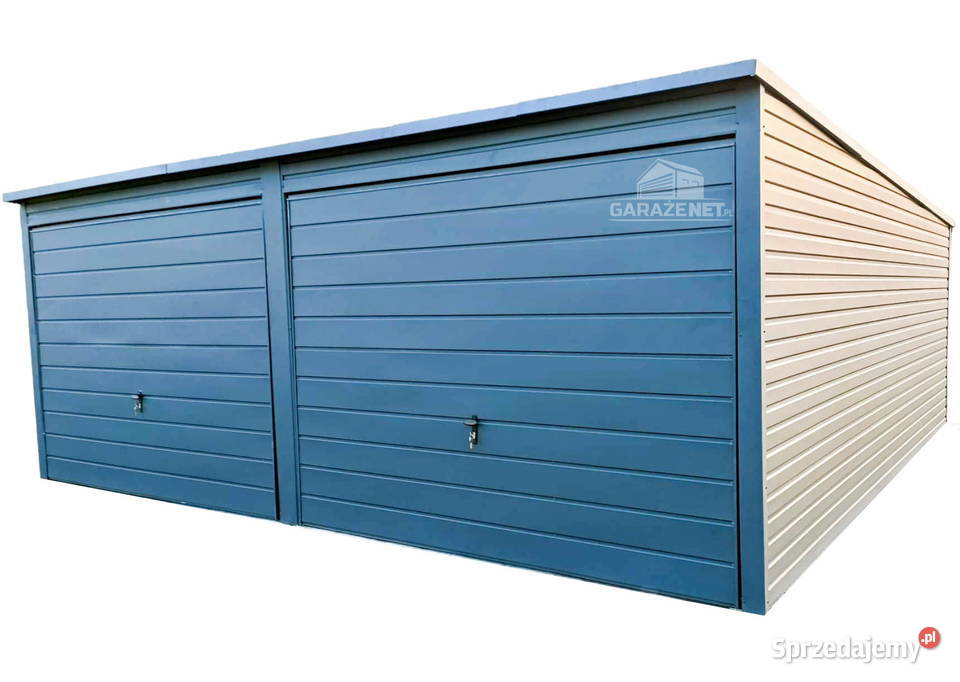 GARAŻ BLASZANY 6m x 5m 2X BRAMA UCHYLNA GRAFIT Łapanów sprzedam