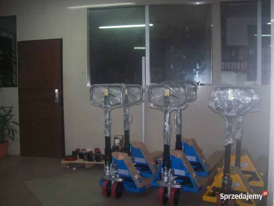 Wózek paletowy ręczny używany paleciak masztowy Warszawa