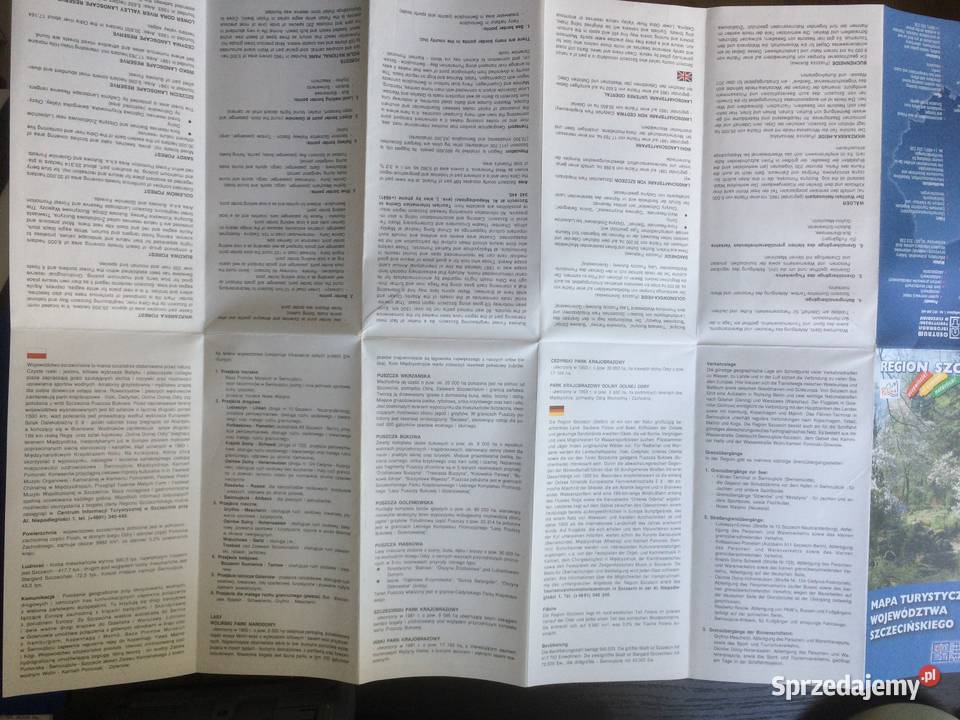 1031 Mapa Turystyczna Województwa zachodniopomorskie Szczecin