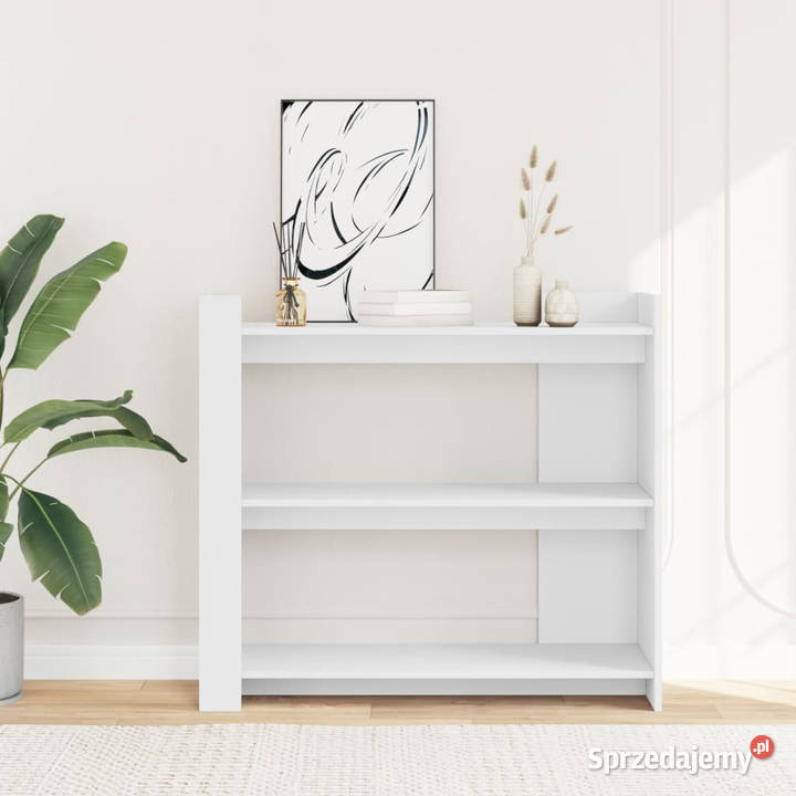 Stolik konsolowy biały 100x35x90 materiał Warszawa