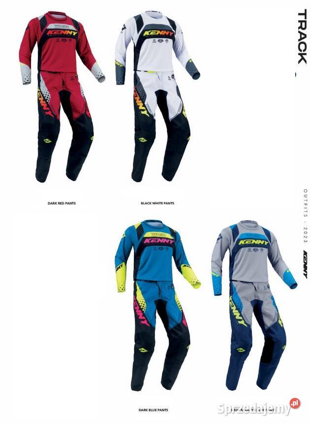 KENNY TRACK 2023 SPODNIE OFFROAD RED 3032343638 Mrągowo
