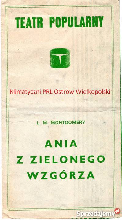 Teatr Popularny Ania Z Zielonego Wzgórza Bielsko-Biała sprzedam
