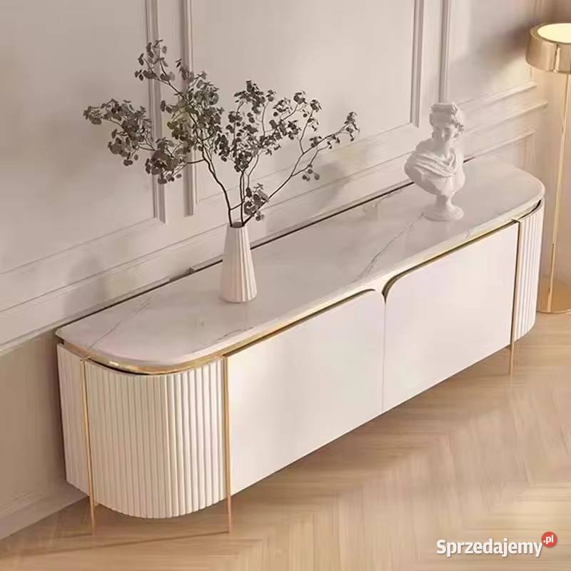 Komoda RTV złota kremowa Bueno Glamour Premium małopolskie Golkowice sprzedam